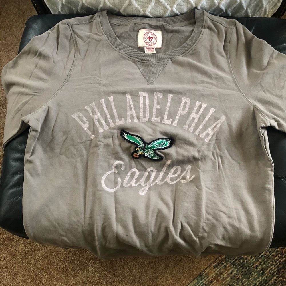 Brand New men’s medium Forty Seven Brand Philadelphia Eagles sweatshirt NWOT